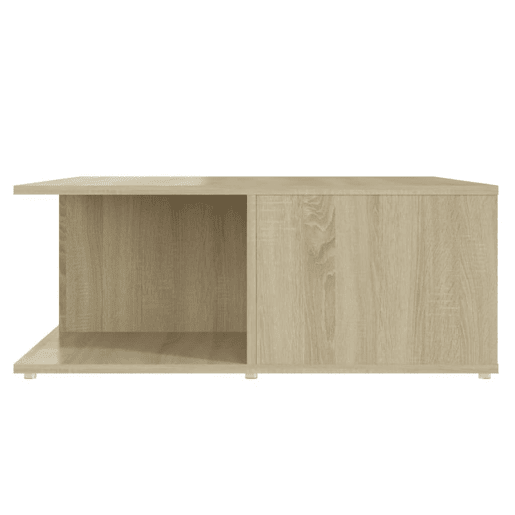 Mesa de Centro, Mesa baixa, derivados de madeira branco e carvalho sonoma