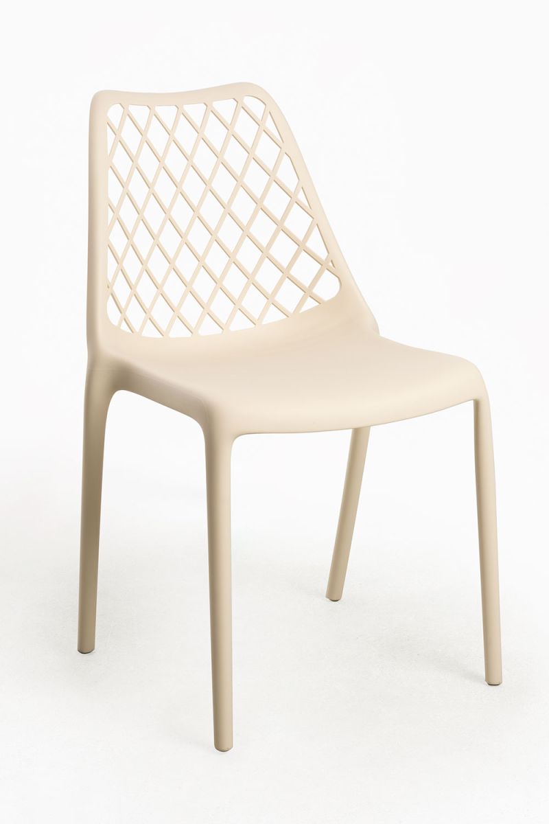 Silla mima polipropileno - beige