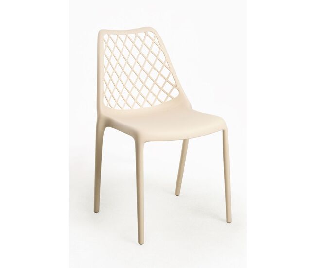 Silla mima polipropileno - beige