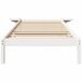 Estructura de cama individual para adultos Estructura de cama individual para adultos Blanco