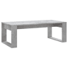 Mesa de Centro, Mesa baixa, 102x50x35 cm derivados madeira cinzento cimento