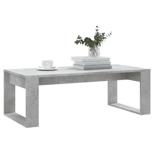 Mesa de Centro, Mesa baixa, 102x50x35 cm derivados madeira cinzento cimento Mesa de Centro, Mesa baixa, 102x50x35 cm derivados madeira cinzento cimento
