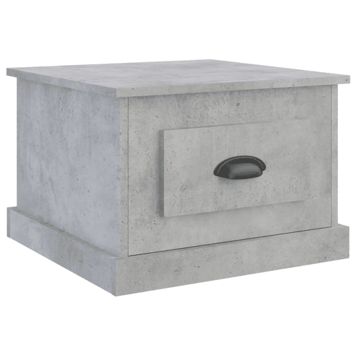 Mesa de Centro, Mesa baixa, 50x50x35 cm derivados de madeira cinzento sonoma