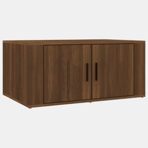 Mesa de Centro, Mesa baixa, 80x50x36 cm derivados de madeira carvalho castanho