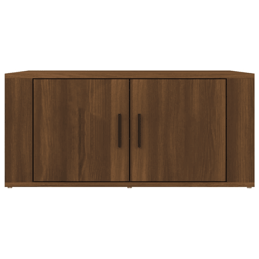 Mesa de Centro, Mesa baixa, 80x50x36 cm derivados de madeira carvalho castanho