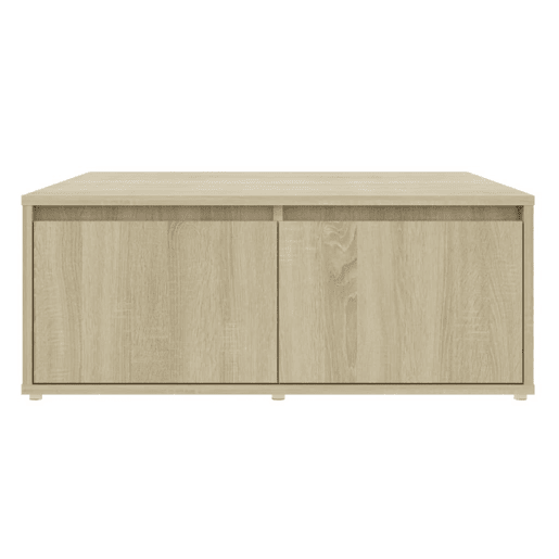 Mesa de Centro, Mesa baixa, 80x80x31 cm derivados de madeira carvalho sonoma