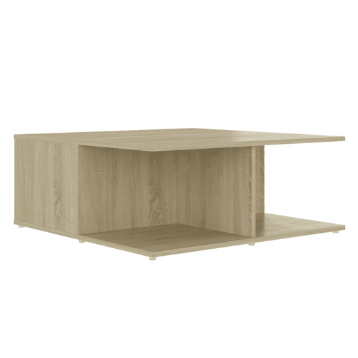 Mesa de Centro, Mesa baixa, 80x80x31 cm derivados de madeira carvalho sonoma