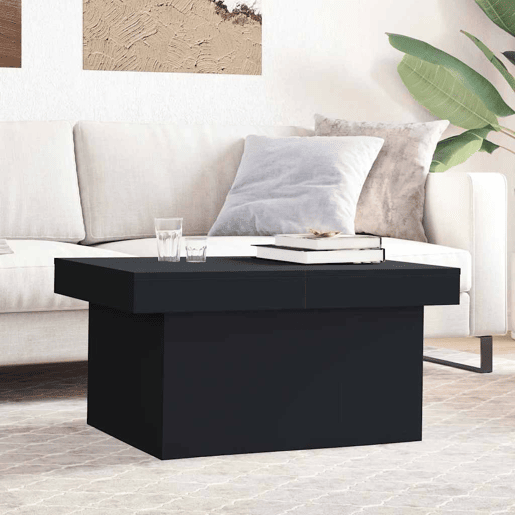 Mesa de Centro, Mesa baixa, 100x55x40 cm derivados de madeira preto