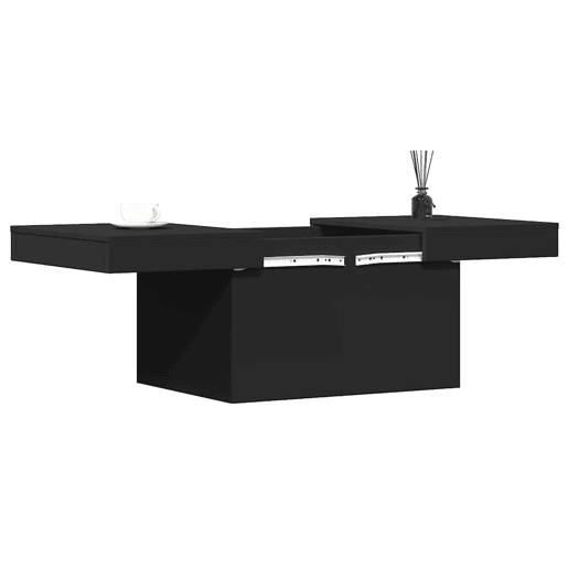 Mesa de Centro, Mesa baixa, 100x55x40 cm derivados de madeira preto