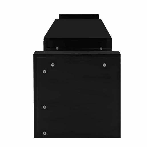 Móvel de TV alto brilho 181 cm - Com iluminação LED, frente em vidro, 2 gavetas rebatíveis - Preto Móvel de TV alto brilho 181 cm - Com iluminação LED, frente em vidro, 2 gavetas rebatíveis - Preto