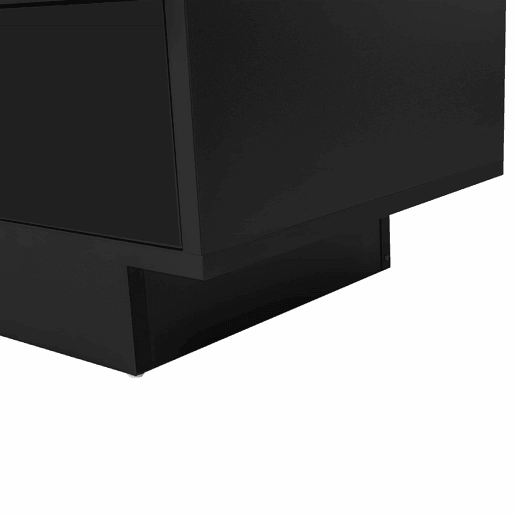 Armário TV com LED 160 cm - 3 compartimentos de vidro - Controlado por APP - Adequado para TV de 70u201D - Preto Armário TV com LED 160 cm - 3 compartimentos de vidro - Controlado por APP - Adequado para TV de 70u201D - Preto