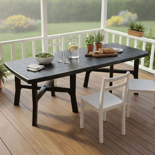 Mesa de Exterior para 12 Lugares em Plástico