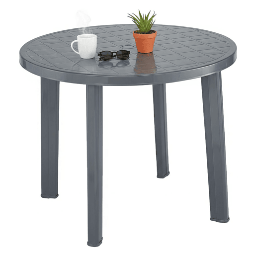 Mesa de exterior para 4 pessoas em plástico