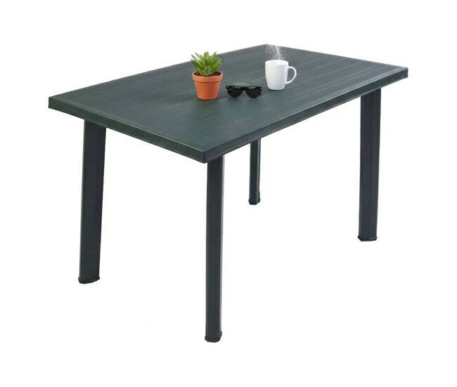 Mesa de exterior para 6 personas de plástico