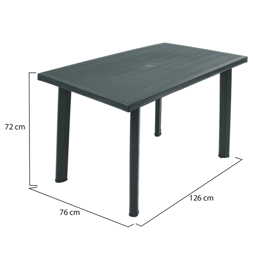 Mesa de Exterior 6 Lugares em Plástico