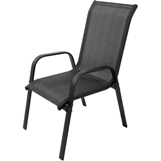 CONJUNTO DE CADEIRAS DE JARDIM de 4 peças, preto