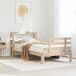 Estructura de cama individual para adultos Estructura de cama individual para adultos Marrón