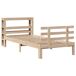 Estructura de cama individual para adultos Estructura de cama individual para adultos Marrón