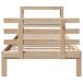 Estructura de cama individual para adultos Estructura de cama individual para adultos Marrón