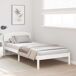 Estructura de cama individual para adultos Estructura de cama individual para adultos Blanco