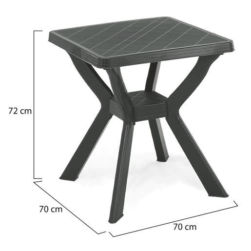 Mesa de Exterior 4 Lugares em Plástico