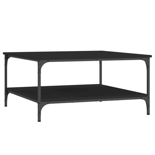 Mesa de Centro, Mesa baixa, 80x80x40 cm derivados de madeira preto