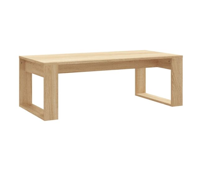 Mesa de café - mesa de centro madera de ingeniería roble sonoma 102x50x35 cm