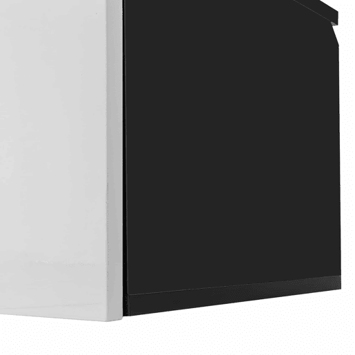 Móvel de TV 180 cm - Superfície brilhante, com iluminação LED de 16 cores, montável na parede - Preto, Branco