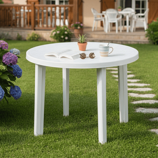 Mesa de Exterior para 4 Pessoas em Plástico Mesa de Exterior para 4 Pessoas em Plástico