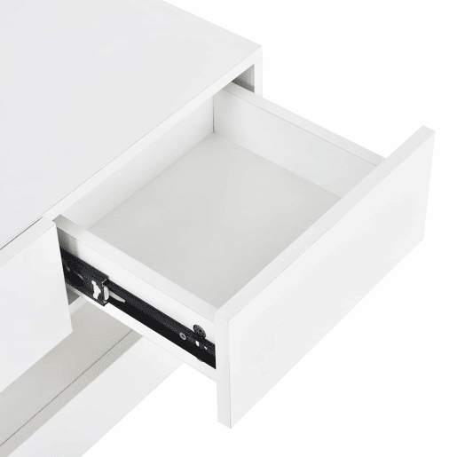 Móvel para TV LED 130x33x15 cm - Com 2 armários, 4 gavetas grandes, iluminação LED de 16 cores - Branco Móvel para TV LED 130x33x15 cm - Com 2 armários, 4 gavetas grandes, iluminação LED de 16 cores - Branco