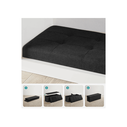 Dobrável POUF, preto Dobrável POUF, preto