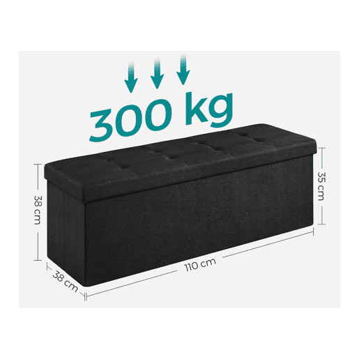 Dobrável POUF, preto Dobrável POUF, preto