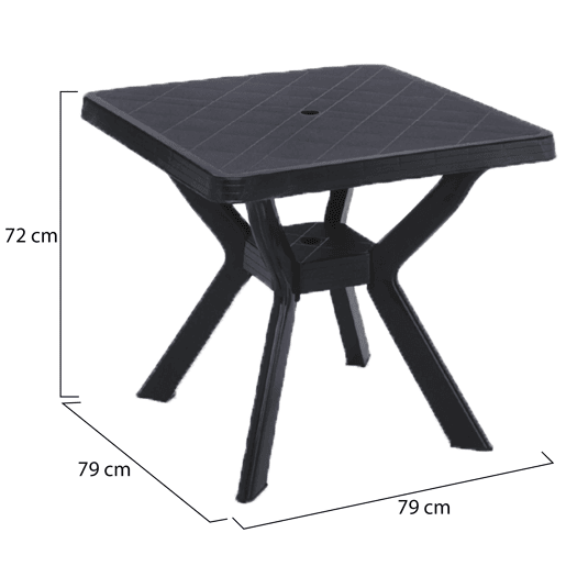 Mesa de Exterior 4 Lugares em Plástico