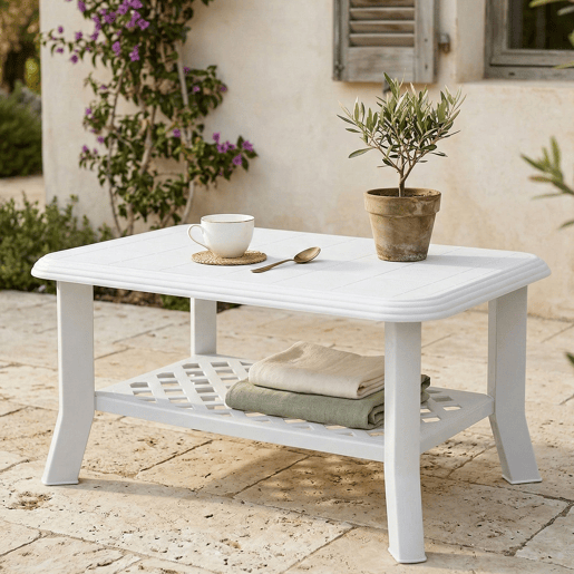 Mesa de Exterior 4 Lugares em Plástico Mesa de Exterior 4 Lugares em Plástico