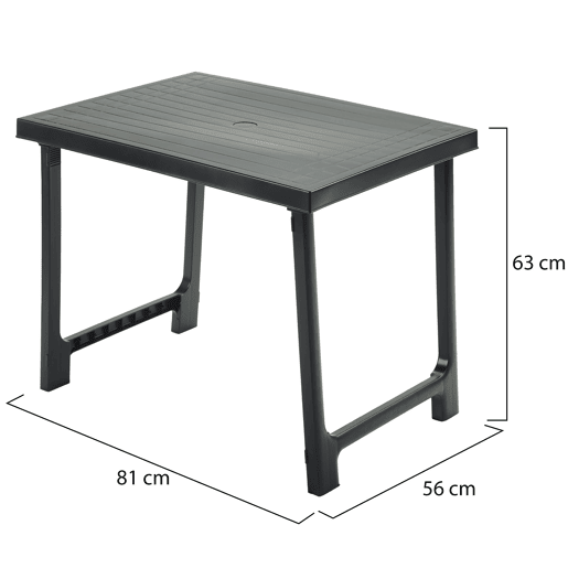 Mesa de Exterior 6 Lugares em Plástico