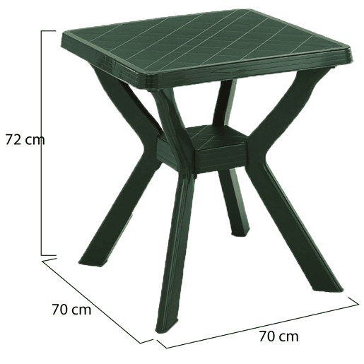 Mesa de Exterior para 4 Lugares em Plástico