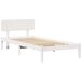 Estructura de cama individual para adultos Estructura de cama individual para adultos Blanco