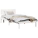 Estructura de cama individual para adultos Estructura de cama individual para adultos Blanco