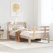 Estructura de cama individual para adultos 100x208 Estructura de cama individual para adultos 100x208 Blanco
