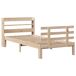 Estructura de cama individual para adultos 100x208 Estructura de cama individual para adultos 100x208 Blanco