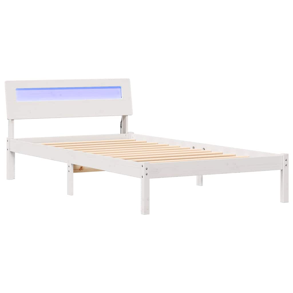 Estructura de cama individual para adultos - 80 x 200 cm madera de pino macizo