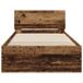 Estructura de cama individual para adultos Estructura de cama individual para adultos Madera