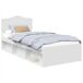 Estructura de cama individual para adultos Estructura de cama individual para adultos Blanco