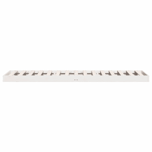 Estrutura de cama de chão de solteiro - Branco 213.5 x 104 x 9 cm