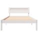 Estructura de cama individual para adultos Estructura de cama individual para adultos Blanco