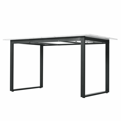 Mesa de jantar extensível multifunções - estilo industrial - Branco