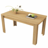 Mesa de jantar - Retangular - Estilo moderno - Robusta - Cor Carvalho