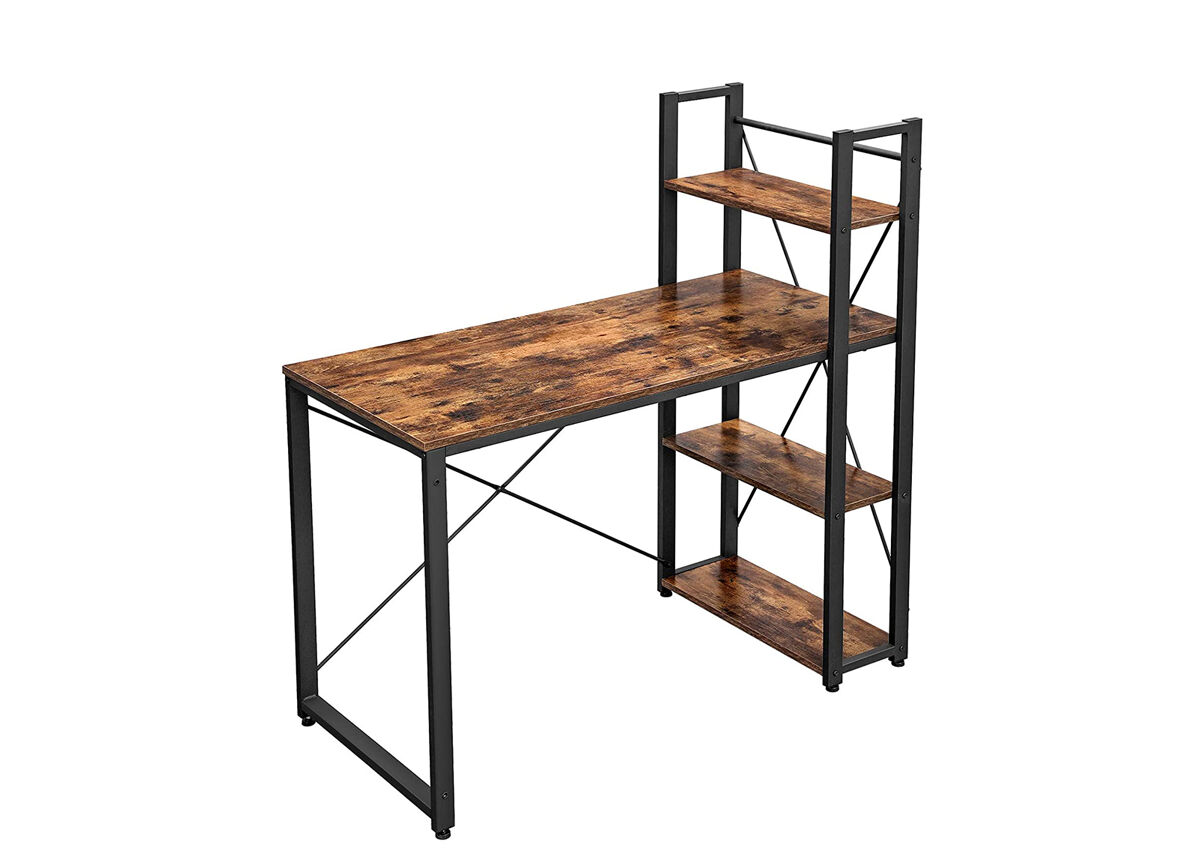 Escritorio, marrón/negro