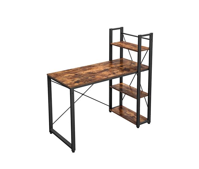 Escritorio, marrón/negro