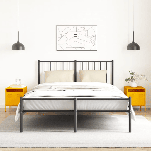 Soluna Home - Mesas de cabeceira Aço laminado a frio 2 piezas 35 x 39 x 43,5 cm